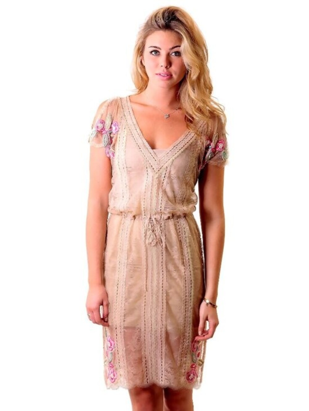 Matthew Williamson Vintage 1920s Flapper Gypsy Lace Embroidered Beaded Dress
